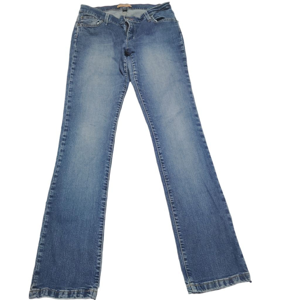 Vintage 04 Tommy Jeans Junior Sz 7 Flare Bootcut Y2K Stretch Denim Embroidered